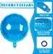 20 Pcs Blue Round Shaped Balloons,18 Inch Round Foil Balloon,Giant Round Mylar Balloon Helium Balloons for Birthday Party Baby Shower Wedding Decorations (Blue)